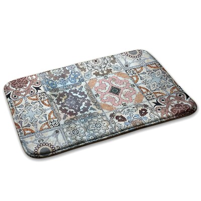 Dywanik kuchenny Kafelki z motywami roślinnymi i geometrycznymi