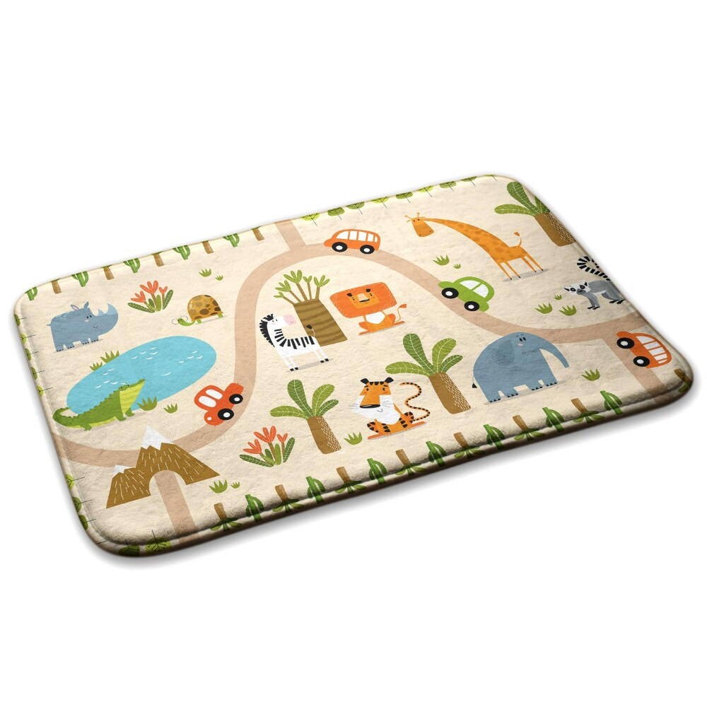 Mały dywanik Zwierzęta i samochody