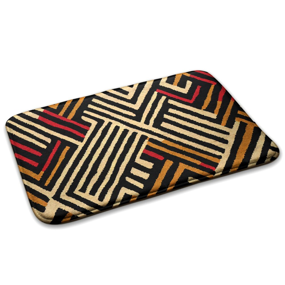 Dywanik do przedpokoju Geometryczny wzór z liniami i kształtami