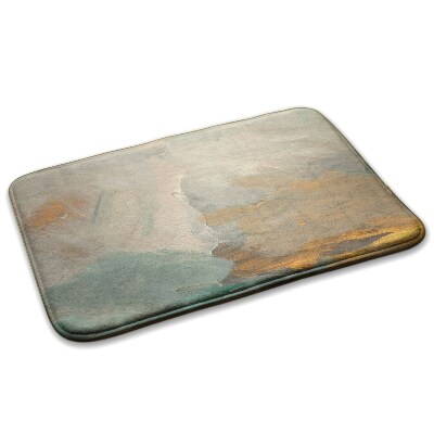 Dywanik do przedpokoju Abstrakcyjne plamy w odcieniach ziemi