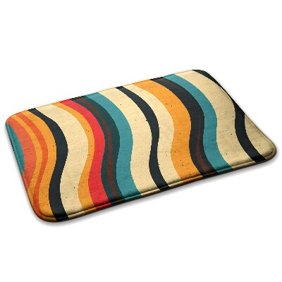 Dywanik kuchenny Geometryczny wzór z liniami i prostokątami.