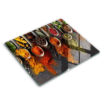 Deska do krojenia 60x52 cm Łyżki z przyprawami