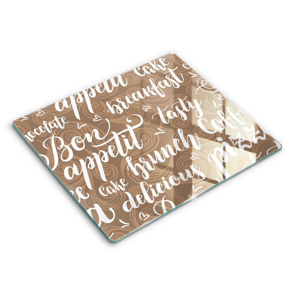 Deska do krojenia 60x52 cm Napisy Bon appetit