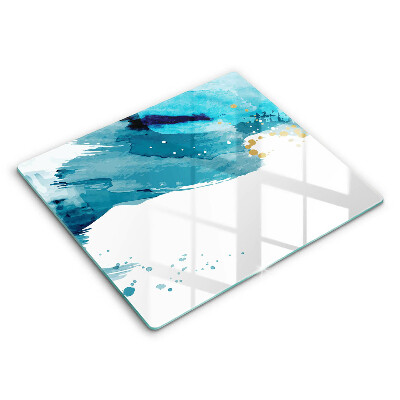 Deska do krojenia 60x52 cm Niebieskie plamy