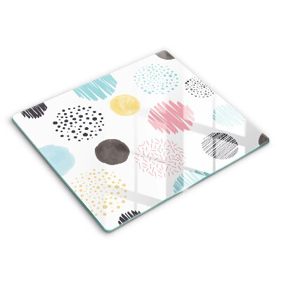 Deska do krojenia 60x52 cm Malowane kształty