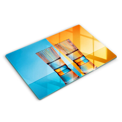 Deska do kuchni 80x52 cm Dwie szklanki wody