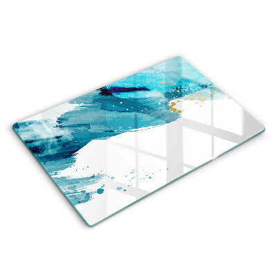 Deska kuchenna 80x52 cm Niebieskie plamy