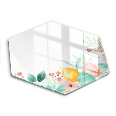 Deska do krojenia na blat sześciokątna Wielkanocne pisanki