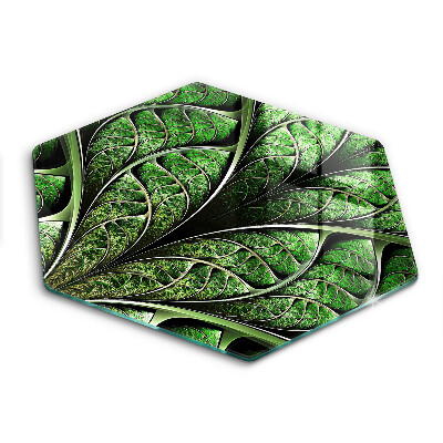 Deska do krojenia na blat sześciokątna Struktura liść żyłki