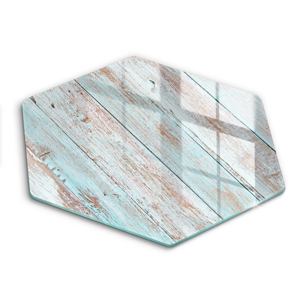 Deska do krojenia sześciokątna Stare deski vintage