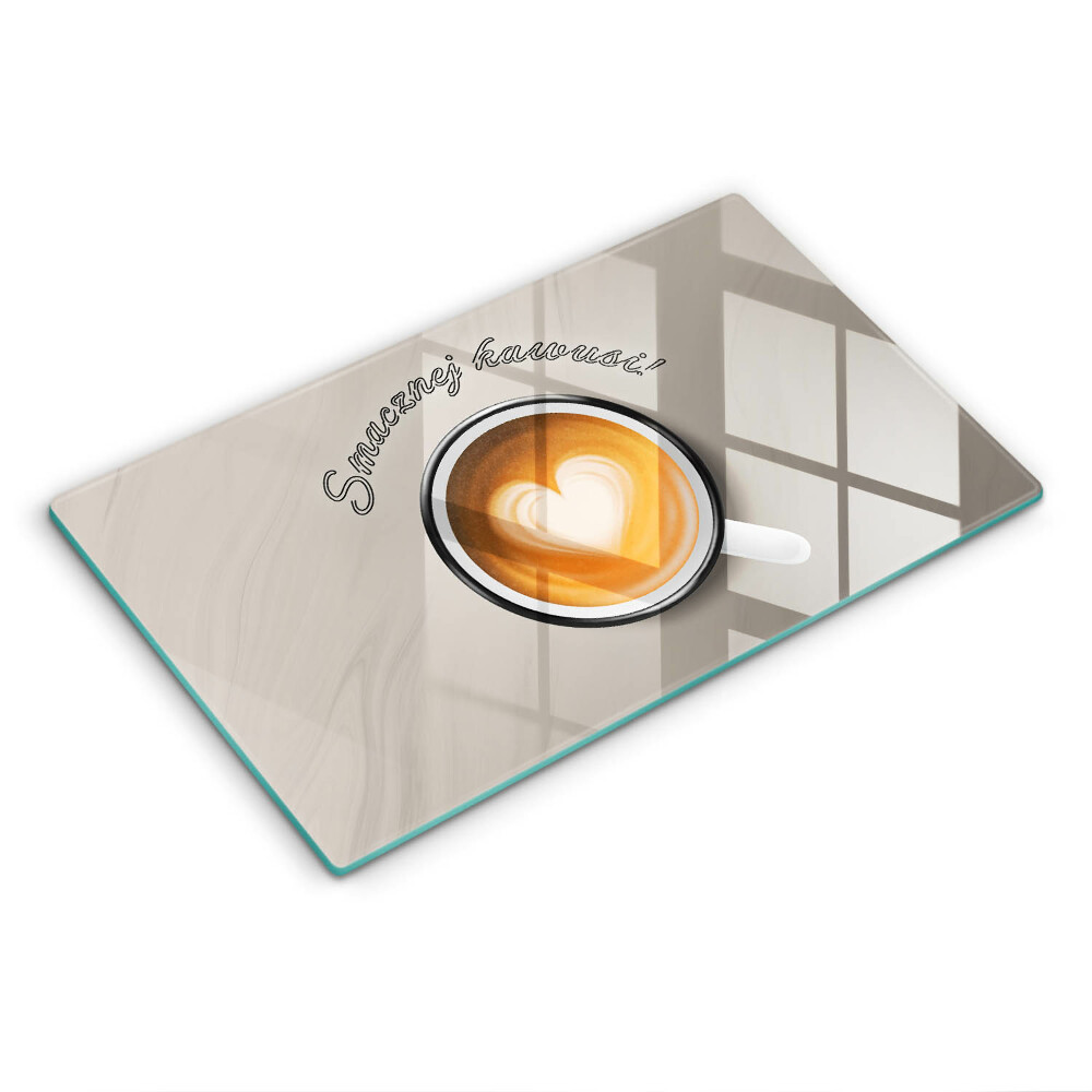 Deska kuchenna Napis: Smacznej kawusi