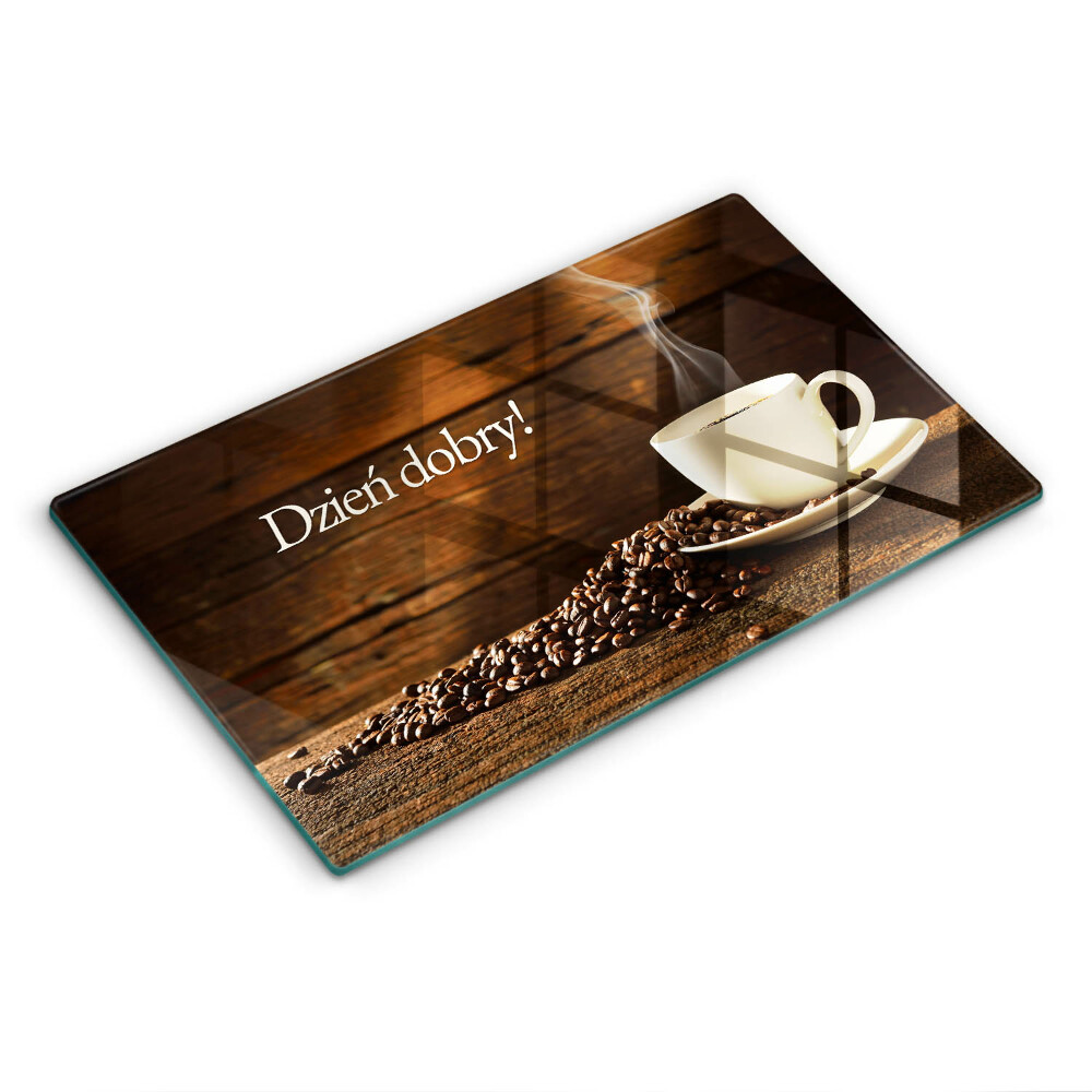 Deska kuchenna Dzień dobry! Filiżanka kawy