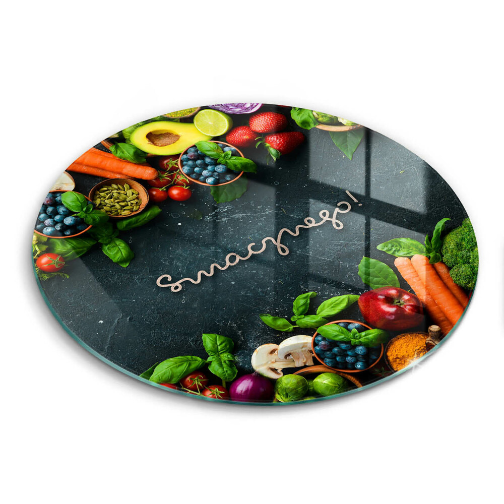 Deska szklana Owoce i Warzywa, Smacznego!