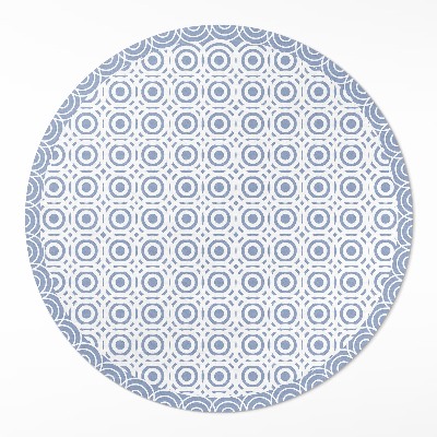 Dywan winylowy okrągły Drobne okręgi mozaika w greckim stylu