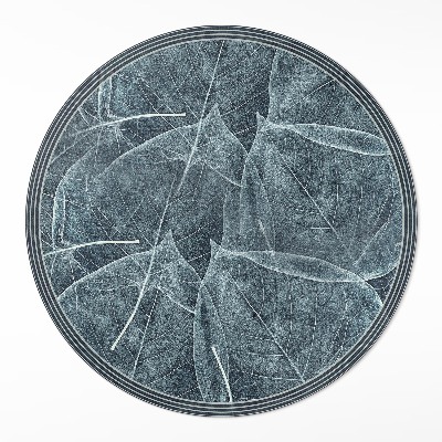 Dywan winylowy okrągły Ciemne liście roślin