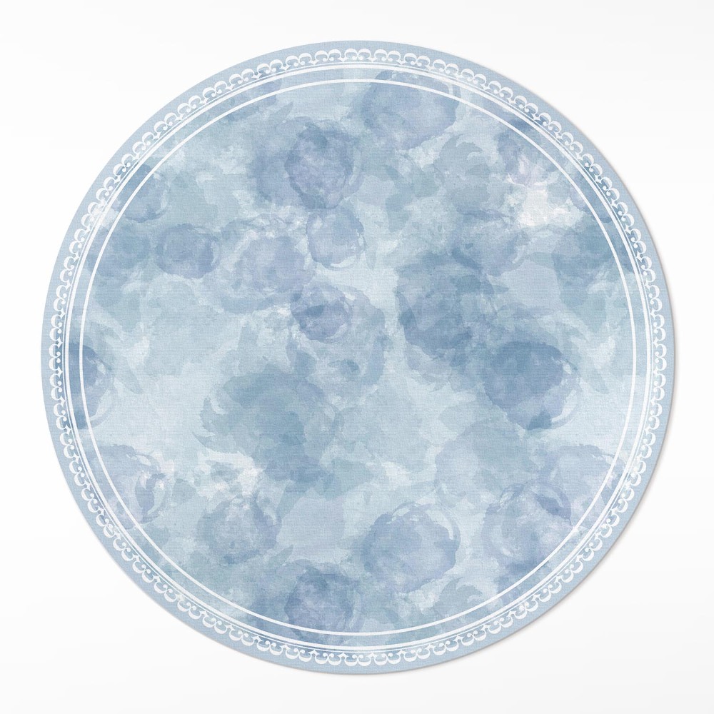 Dywan winylowy okrągły Akwarelowe plamy abstrakcja