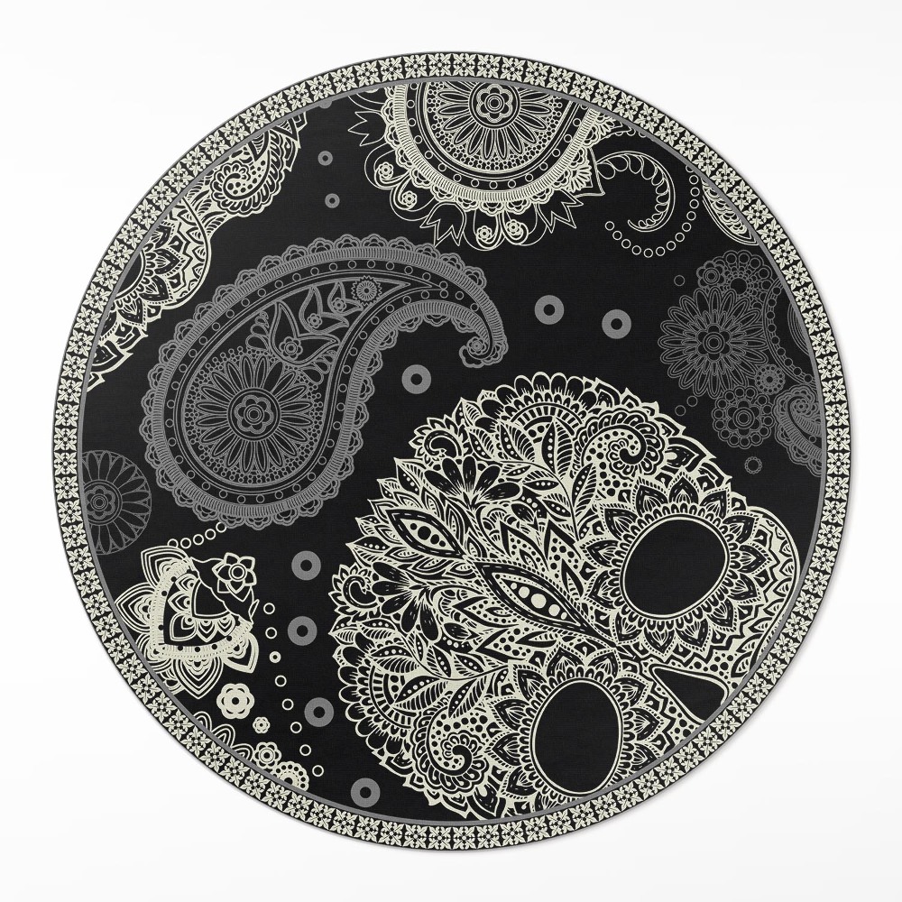 Dywan winylowy okrągły Dekoracyjna czaszka