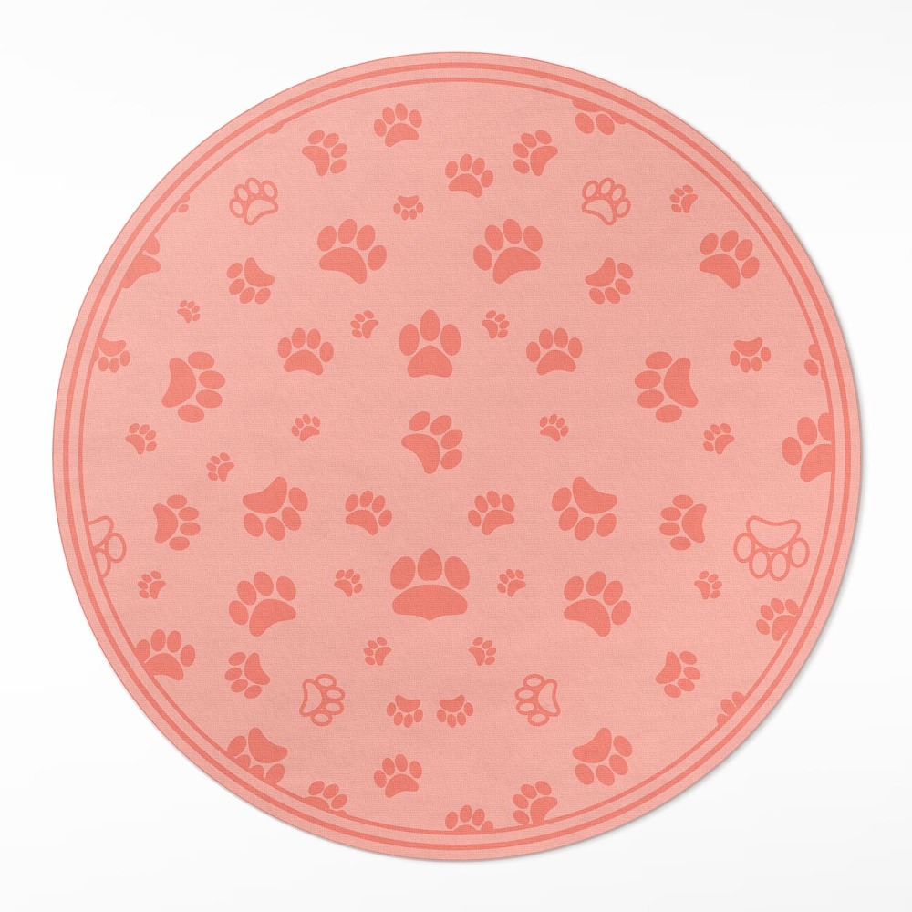 Dywan winylowy okrągły Małe kwiatuszki polne