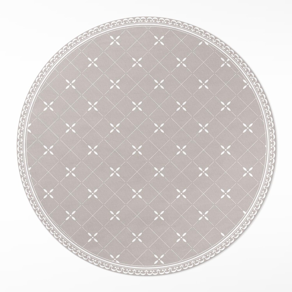 Dywan winylowy okrągły Stylowy minimalistyczny wzór ozdobny