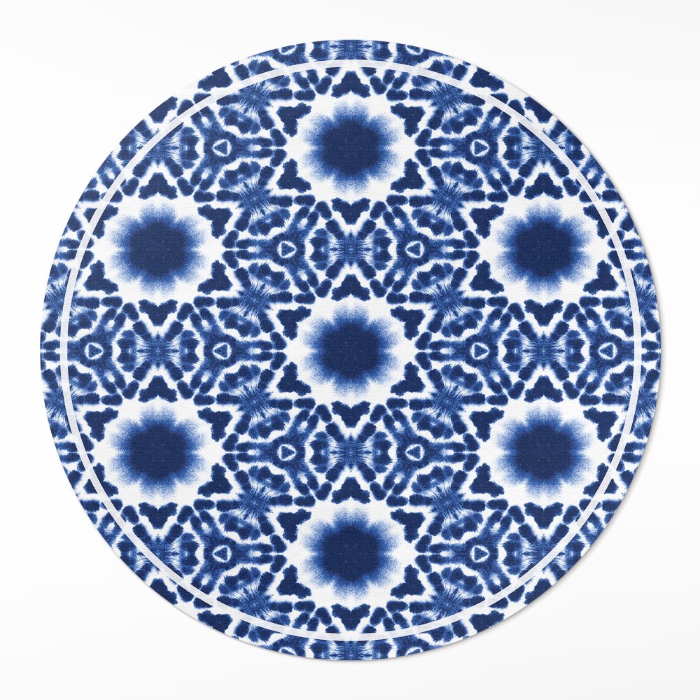 Dywan winylowy okrągły Dekoracyjny grecki wzór mozaiki