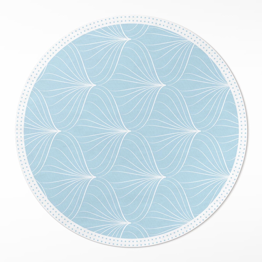 Dywan winylowy okrągły Delikatny regularny wzór