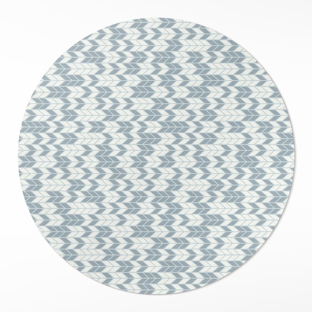 Dywan winylowy okrągły Boho indiański wzór strzałek