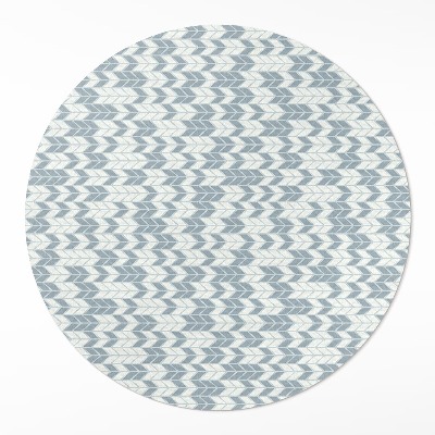 Dywan winylowy okrągły Boho indiański wzór strzałek