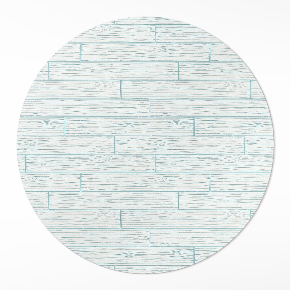 Dywan winylowy okrągły Jasne drewno panele podłogowe