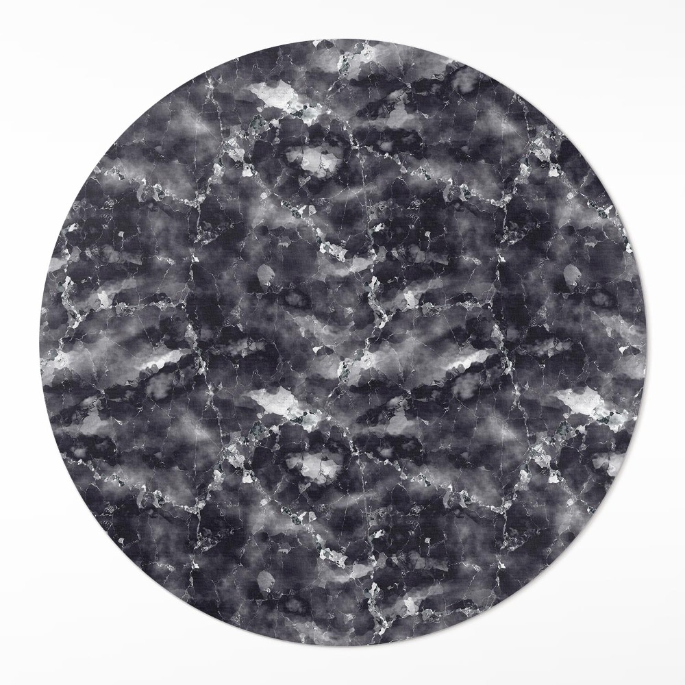 Dywan winylowy okrągły Dekoracyjny kamień ozdobny marmur