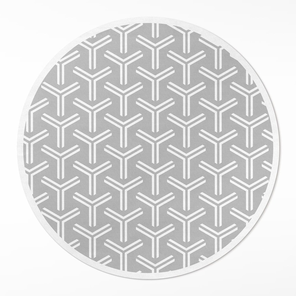 Dywan winylowy okrągły Regularny wzór dekoracyjny