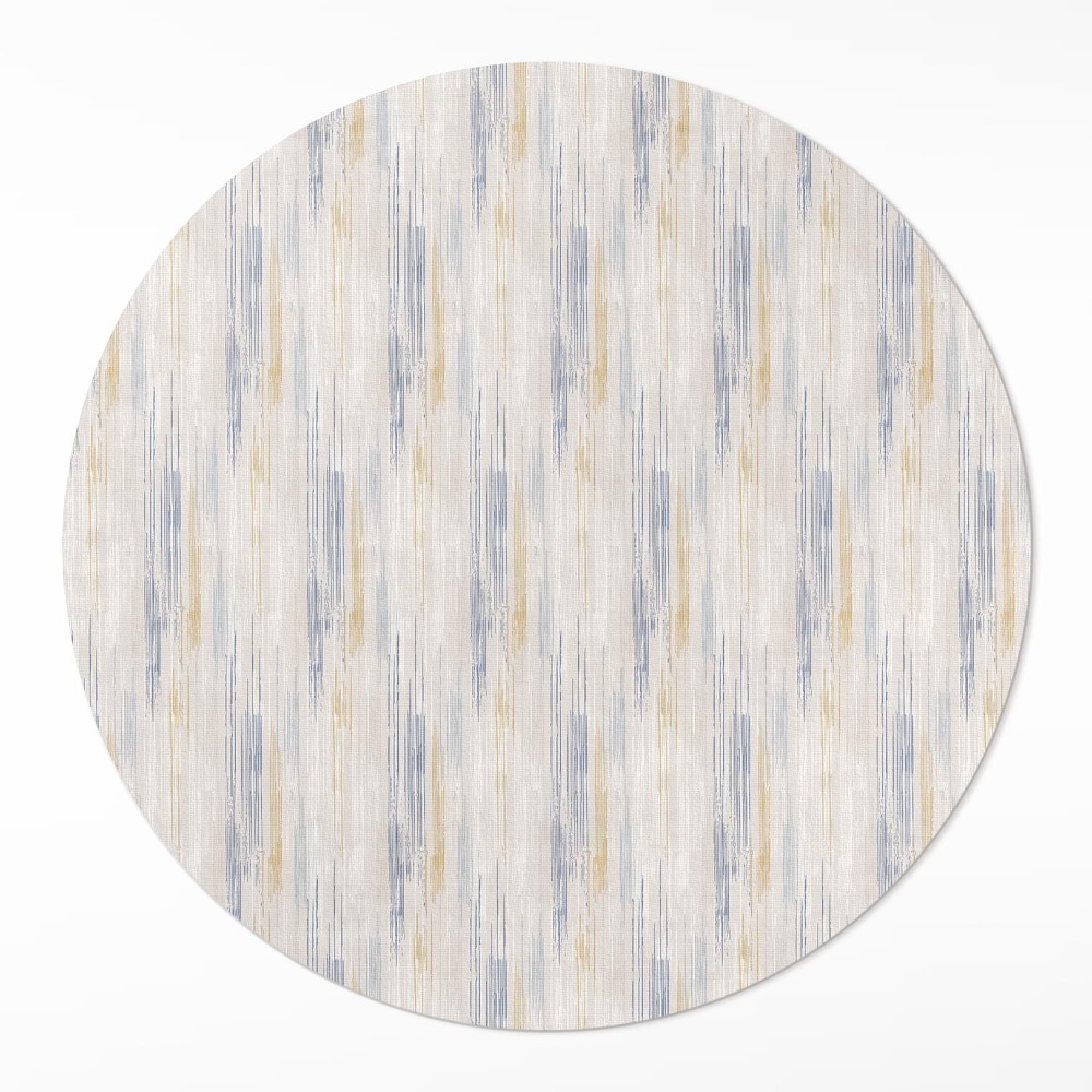 Dywan winylowy okrągły Abstrakcja delikatne malowane linie