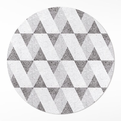 Dywan winylowy okrągły Geometryczne kamienne kafelki