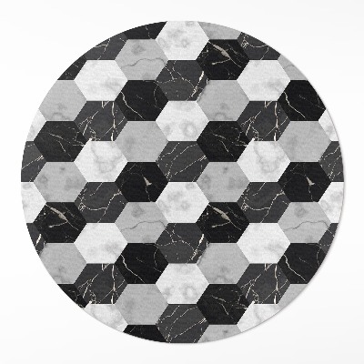 Dywan winylowy okrągły Kamienna mozaika z marmuru