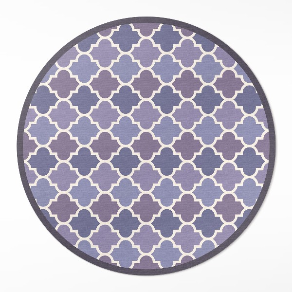 Dywan winylowy okrągły Stylowe płytki elegancka mozaika