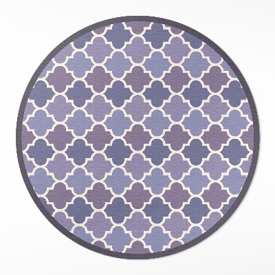 Dywan winylowy okrągły Stylowe płytki elegancka mozaika