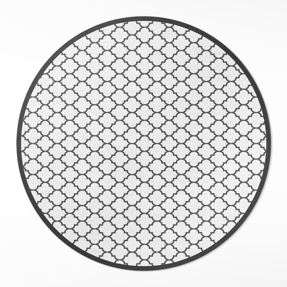 Dywan winylowy okrągły Elegancka mozaika stylowe kafelki