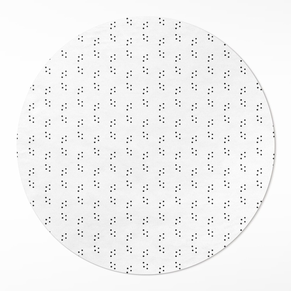 Dywan winylowy okrągły Nowoczesny modny wzór minimalistyczny