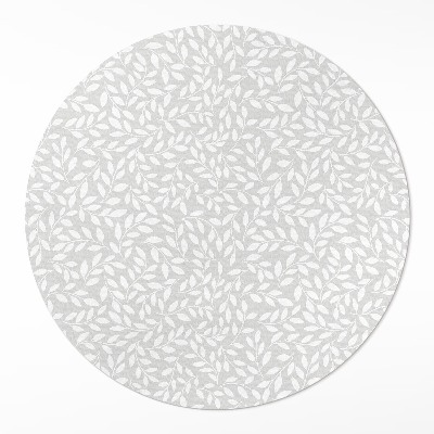 Dywan winylowy okrągły Drobne gałązki styl boho delikatny