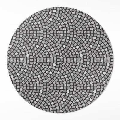 Dywan winylowy okrągły Kamienne wzornictwo drobna mozaika