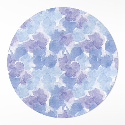 Dywan winylowy okrągły Akwarelowe plamy abstrakcja