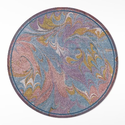 Dywan winylowy okrągły Abstrakcyjna kompozycja