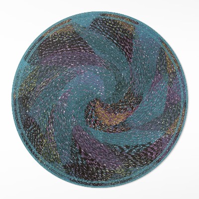 Dywan winylowy okrągły Abstrakcyjna kompozycja plam