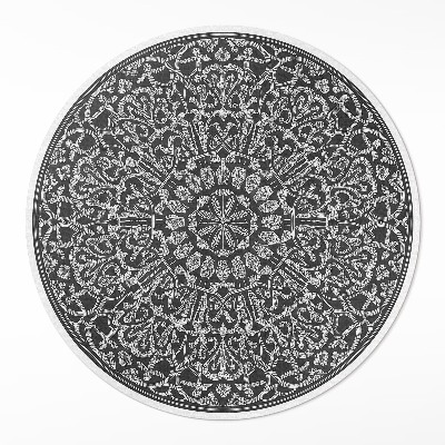 Dywan winylowy okrągły Orientalna mandala geometryczna arabeska