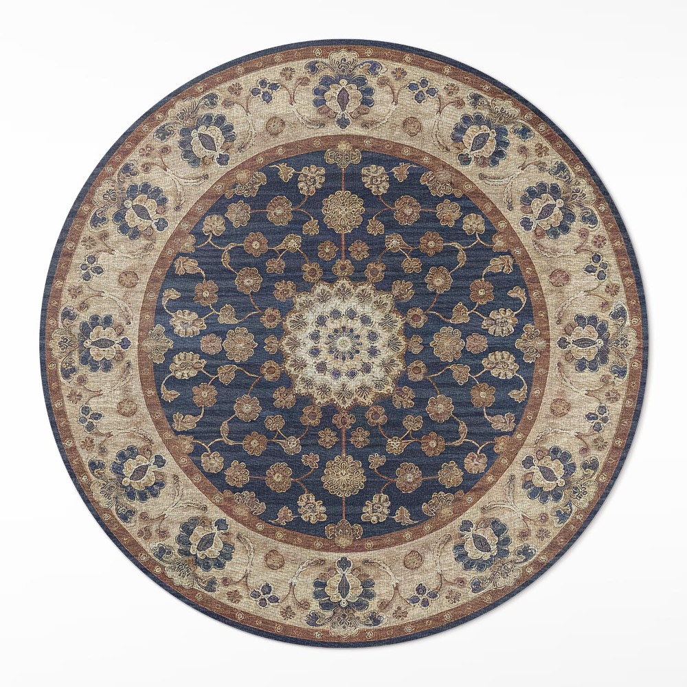 Dywan winylowy okrągły Orientalna geometria