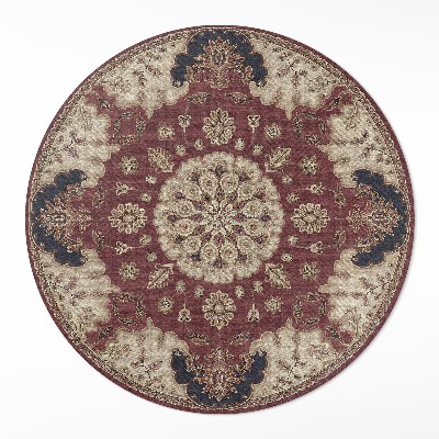Dywan winylowy okrągły Elegancka perska symetria