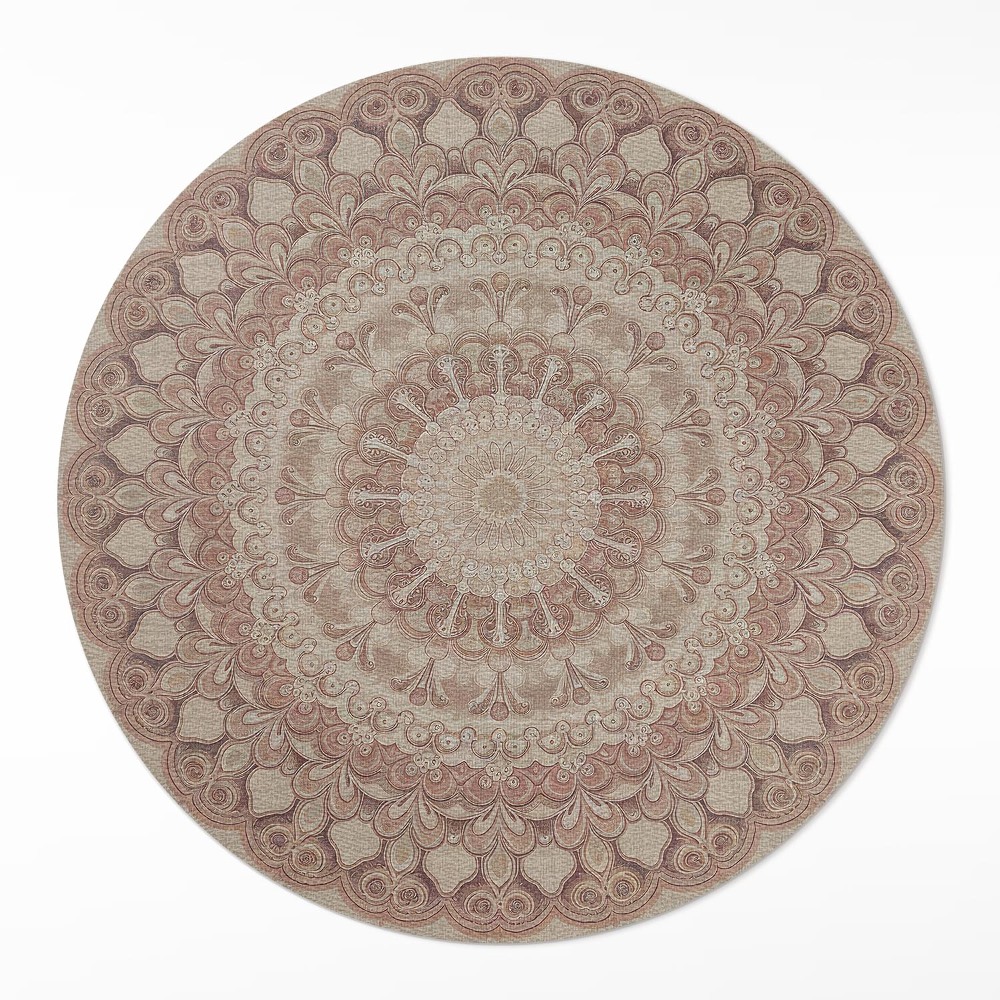 Dywan winylowy okrągły Geometryczna perfekcja