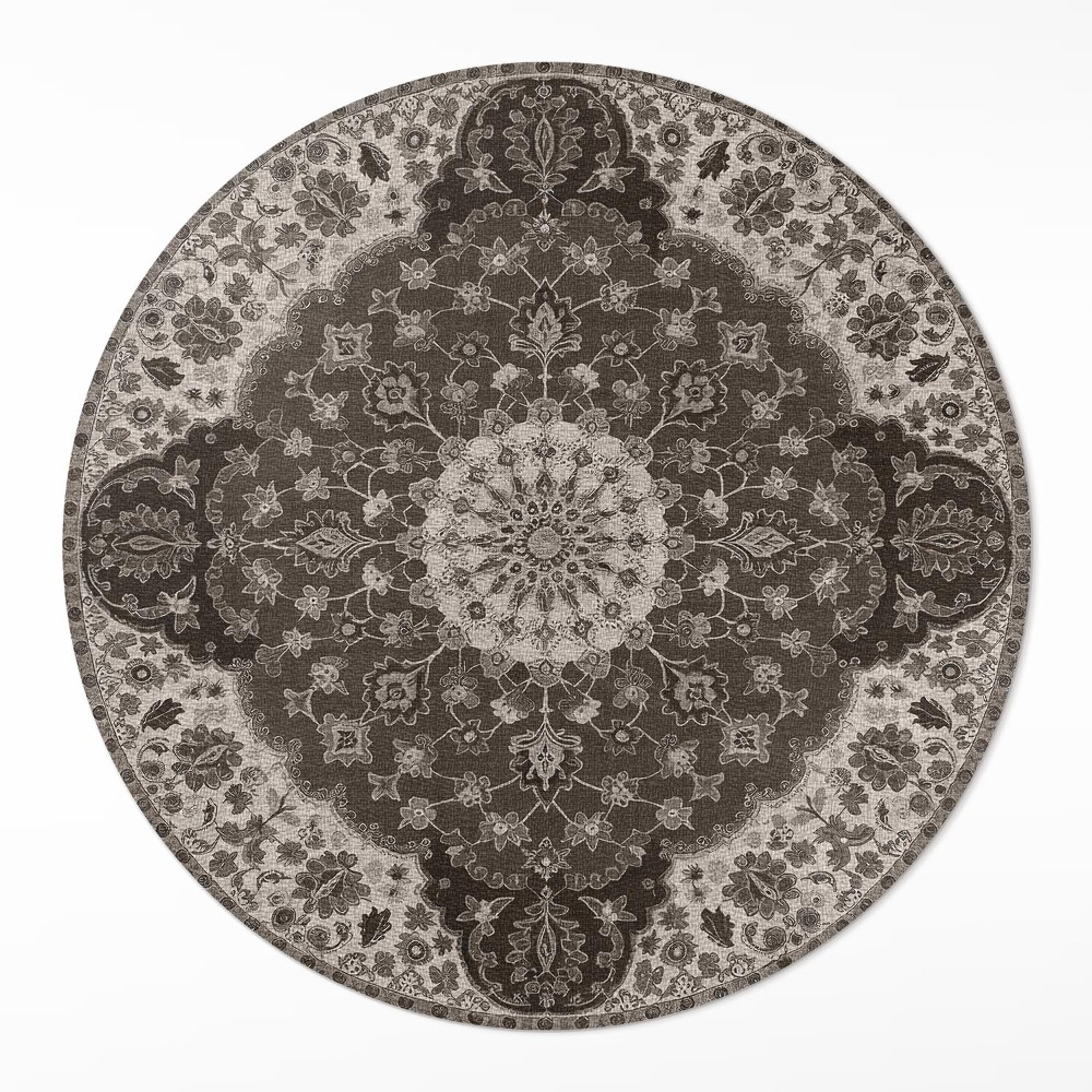 Dywan winylowy okrągły Delikatność perskich ornamentów