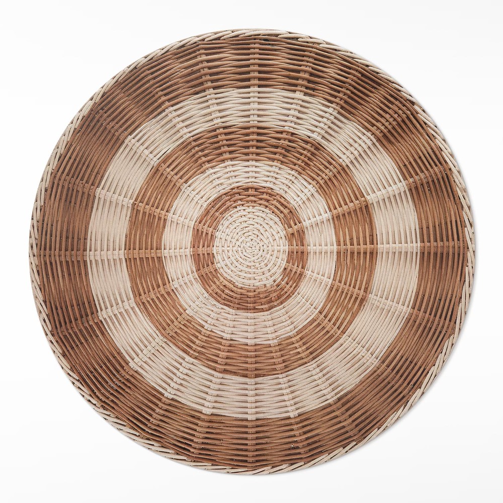 Dywan winylowy okrągły Wiklinowy koszyk