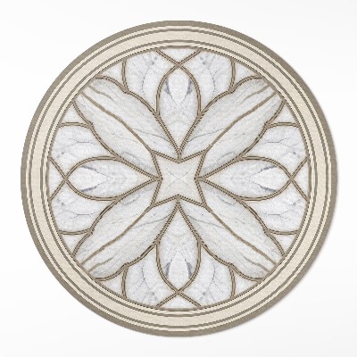 Dywan winylowy okrągły Marmurowy witraż