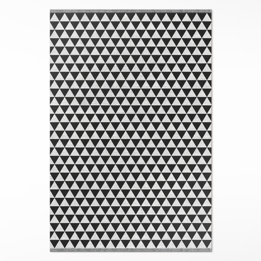 Dywan winylowy Geometryczny wzór trójkąty imitacja tkaniny